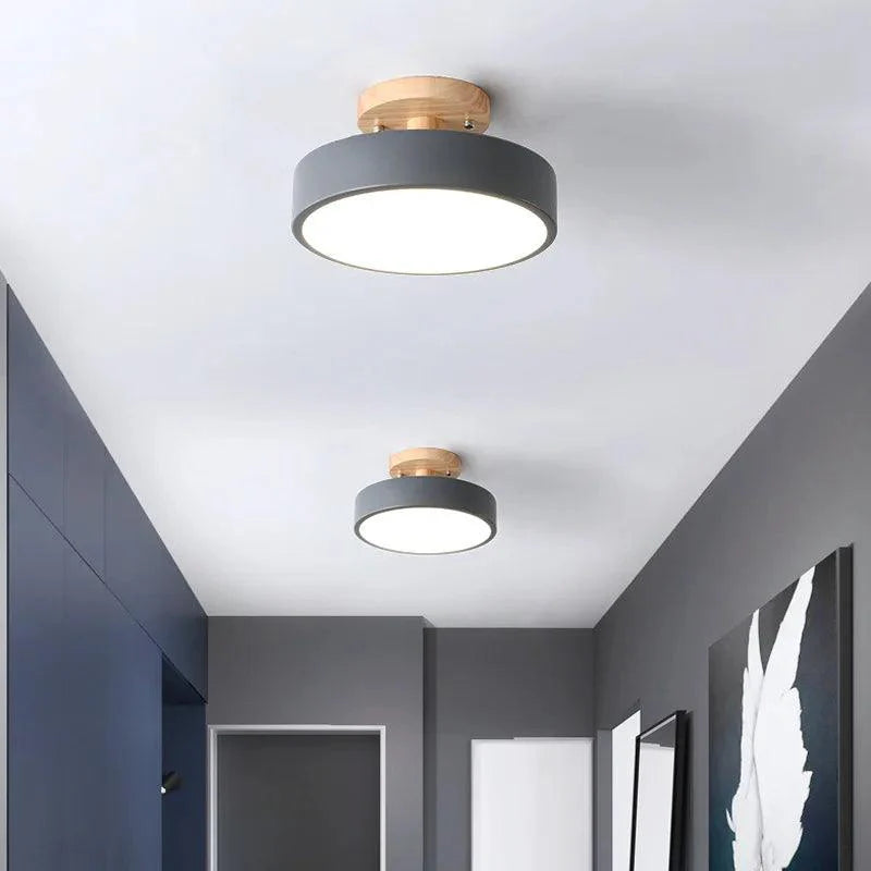 Luminária de Teto Plafon Redondo Led Estilo Nórdico