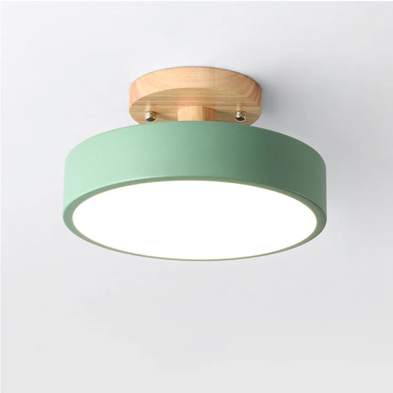 Luminária de Teto Plafon Redondo Led Estilo Nórdico