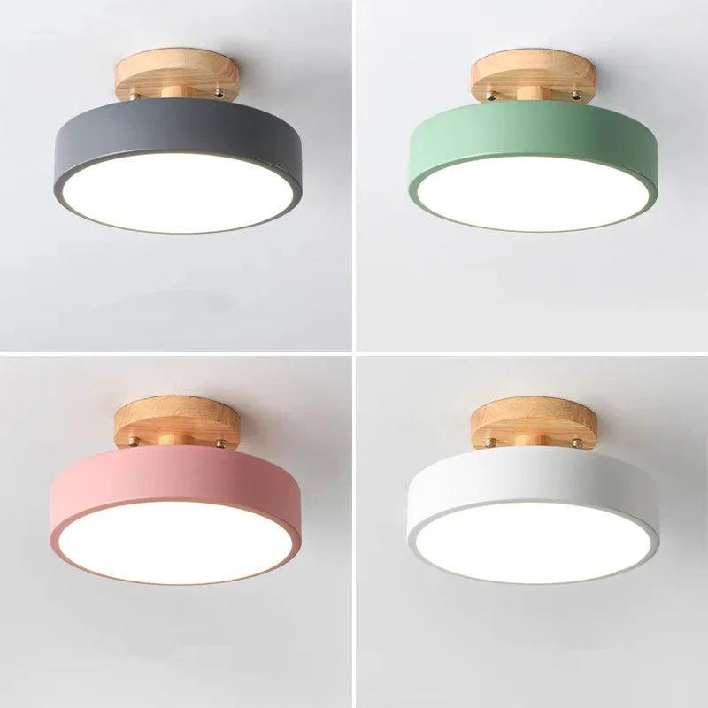 Luminária de Teto Plafon Redondo Led Estilo Nórdico