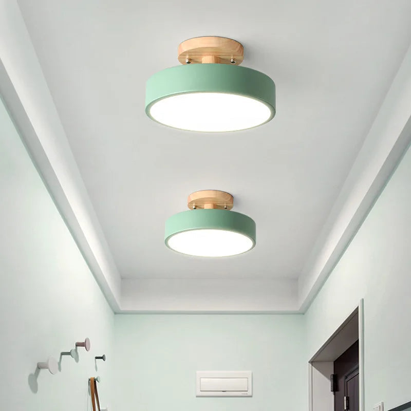 Luminária de Teto Plafon Redondo Led Estilo Nórdico
