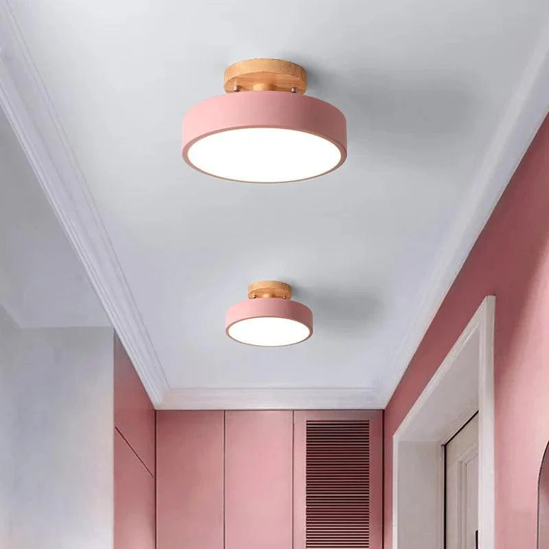Luminária de Teto Plafon Redondo Led Estilo Nórdico