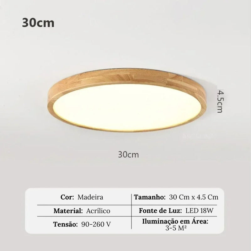 Luminária de Teto Plafon Redondo Led Moderno
