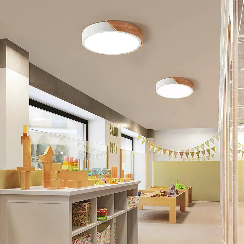 Luminária de Teto Plafon Redondo LED Estilo Nórdico