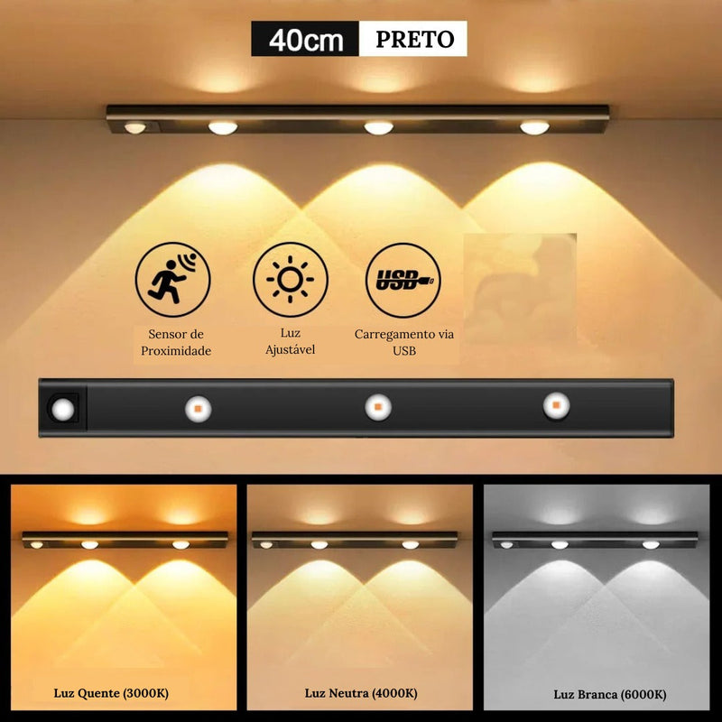 Luminária LED com Sensor [ESTOQUE LIMITADO]