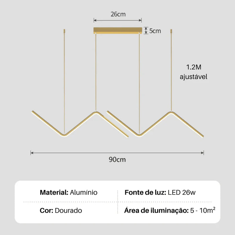Lustre Pendente Moderno - Minimalista Premium