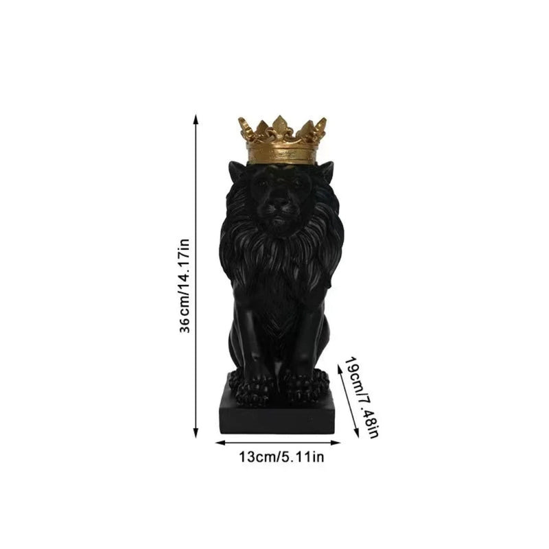 Estatueta Decorativa Leão Imperador