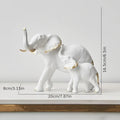 Estatueta Decorativa Elefantes Amorosos 2 Peças
